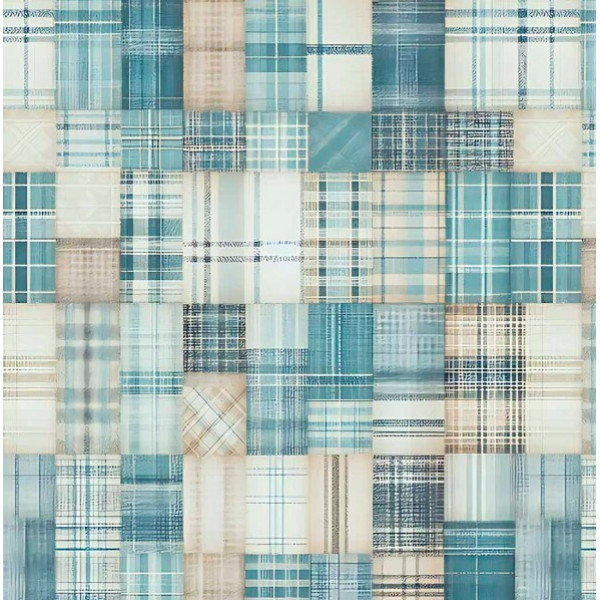 JA26 - TRICOL. COLEÇÃO LE BLEU - PATCHWORK - 100% ALGODÃO - 05614/001