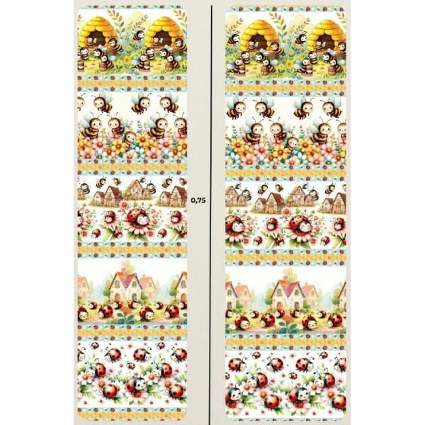 FV26 - TRICOL. COLEÇÃO LADY BEES - BARRADO - 100% ALGODÃO - A0512-001