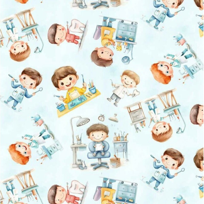 FV26 - TRICOL. COLEÇÃO PROFISSÕES - DENTISTA - 100% ALGODÃO - A0877-001