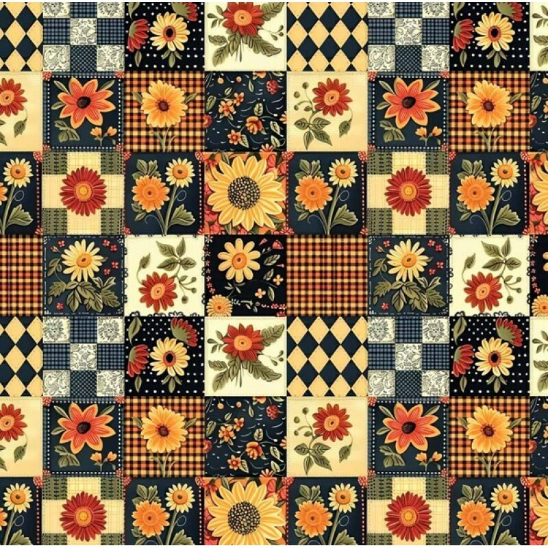 FV26 - TRICOL. COLEÇÃO PATCH FLORAL - PATCHWORK II - 100% ALGODÃO - A0785-001