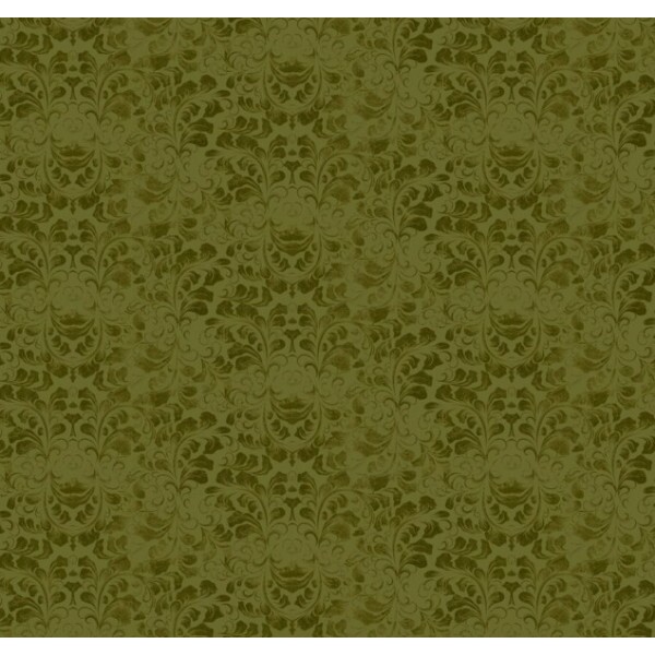 MR26 - TRICOL. COLEÇÃO BAROQUE - TEXTURA ARABESCO VERDE - 100% ALGODÃO - A1353-001