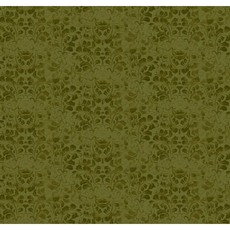 MR26 - TRICOL. COLEÇÃO BAROQUE - TEXTURA ARABESCO VERDE - 100% ALGODÃO - A1353-001