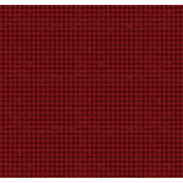 MR26 - TRICOL. COLEÇÃO BAROQUE - XADREZ VERMELHO - 100% ALGODÃO - A1358-001