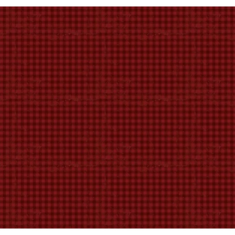 MR26 - TRICOL. COLEÇÃO BAROQUE - XADREZ VERMELHO - 100% ALGODÃO - A1358-001