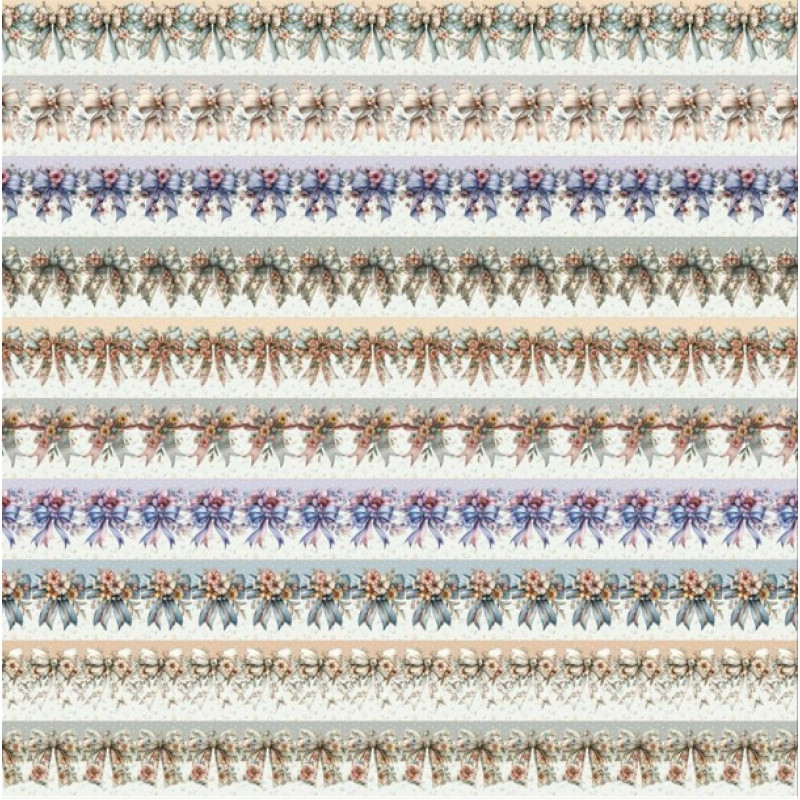 MR26 - TRICOL. COLEÇÃO BARRADOS - LAÇOS - 100% ALGODÃO - A1538-001