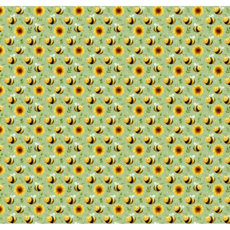 MR26 - TRICOL. COLEÇÃO HONEY - ABELHAS - 100% ALGODÃO - A1542-001