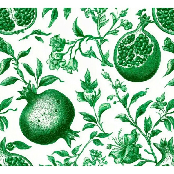 MR26 - SARJA HIDRORREPELENTE COLEÇÃO ROMÃ - ROMÃ VERDE - 100% ALGODÃO - A1818-001