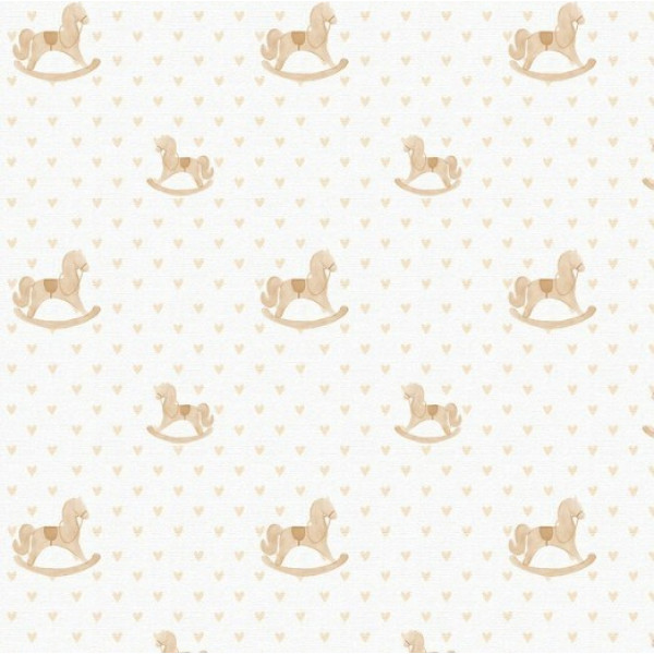 MR26 - TRICOL. COLEÇÃO DUPLA FOFURA - CAVALINHO DE BALANÇO - 100% ALGODÃO