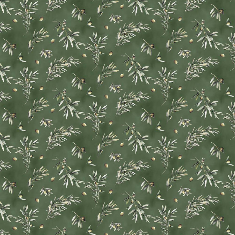 AB26 - TRICOL. COLEÇÃO OLIVA - AZEITONAS FUNDO VERDE - 100% ALGODÃO - A2528-001 AB26 - TRICOL. COLEÇÃO OLIVA - AZEITONAS FUNDO VERDE - 100% ALGODÃO - A2528-001