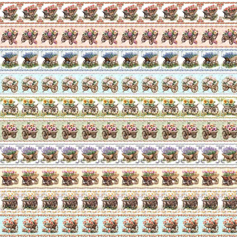 AB26 - TRICOL. COLEÇÃO ALMA CAMPESTRE - BARRADO - 100% ALGODÃO - A2304-001