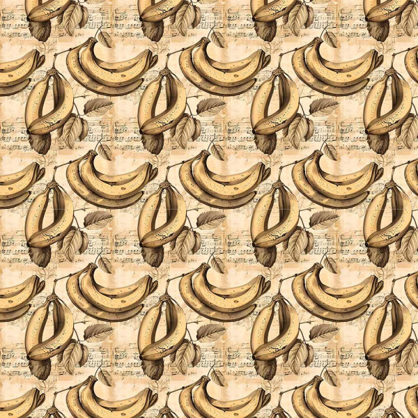 AB26 - TRICOL. COLEÇÃO VINTAGE FRUITS - BANANA - 100% ALGODÃO - A2643-001