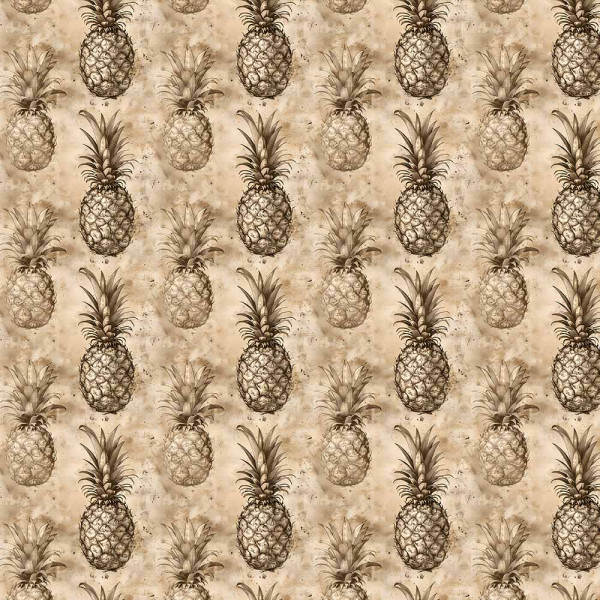 AB26 - TRICOL. COLEÇÃO VINTAGE FRUITS - ABACAXI - 100% ALGODÃO - A2644-001