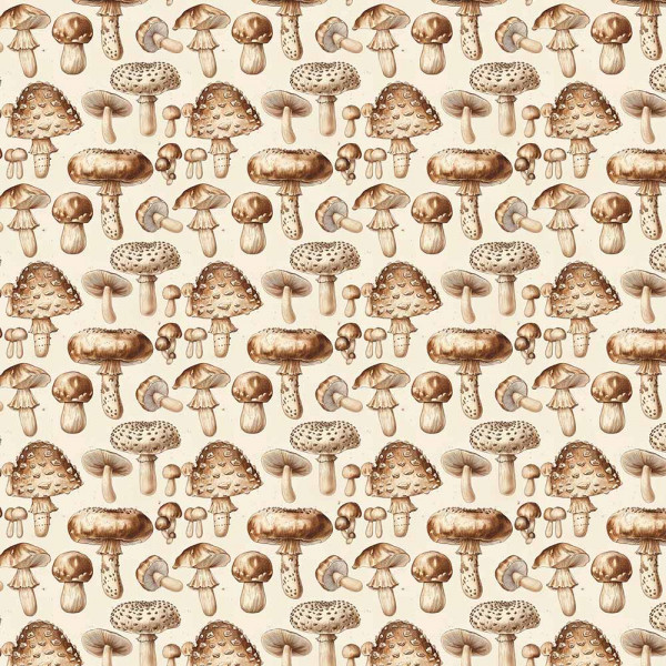 AB26 - TRICOL. COLEÇÃO VEGETABLES - COGUMELOS - 100% ALGODÃO - A2737-001