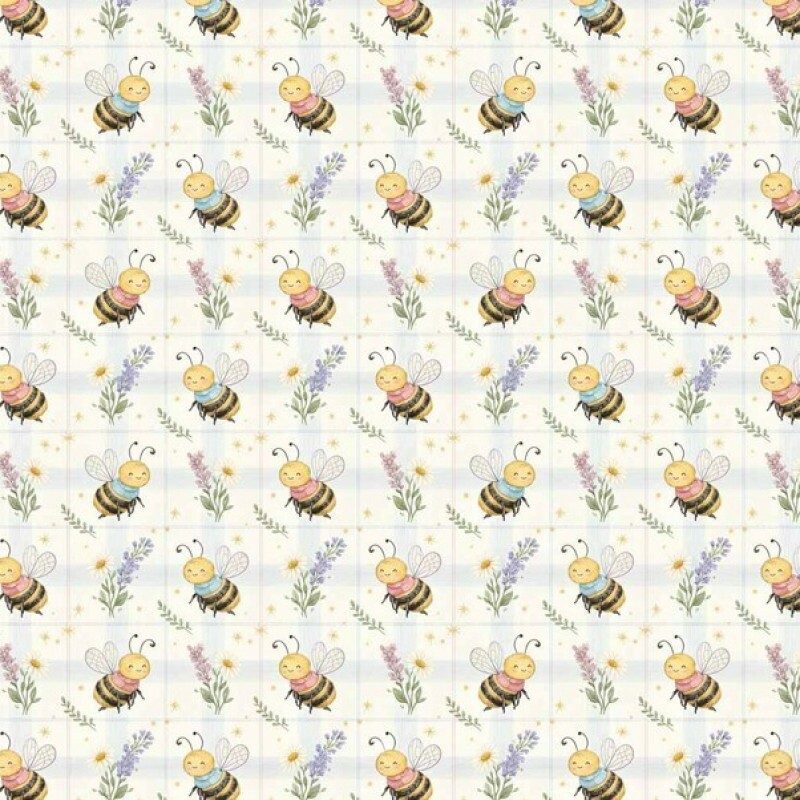 MI26 - TRICOL. COLEÇÃO LAVENDER BEE - ABELHAS MIUDAS - 100% ALGODÃO A3539-001 MI26 - TRICOL. COLEÇÃO LAVENDER BEE - ABELHAS MIUDAS - 100% ALGODÃO A3539-001