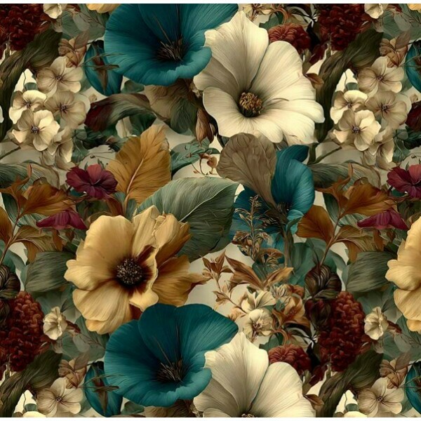 MI26 - TRICOL. COLEÇÃO IMPERIAL - FLORAL - 100% ALGODÃO A4076-001 MI26 - TRICOL. COLEÇÃO IMPERIAL - FLORAL - 100% ALGODÃO A4076-001