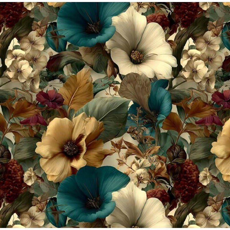 MI26 - TRICOL. COLEÇÃO IMPERIAL - FLORAL - 100% ALGODÃO A4076-001 MI26 - TRICOL. COLEÇÃO IMPERIAL - FLORAL - 100% ALGODÃO A4076-001
