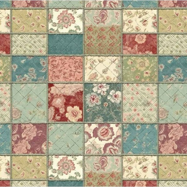 MI26 - TRICOL. COLEÇÃO PURO PATCH - PATCHWORK AZUL, ROSE - 100% ALGODÃO A4347-001 MI26 - TRICOL. COLEÇÃO PURO PATCH - PATCHWORK AZUL, ROSE - 100% ALGODÃO A4347-001
