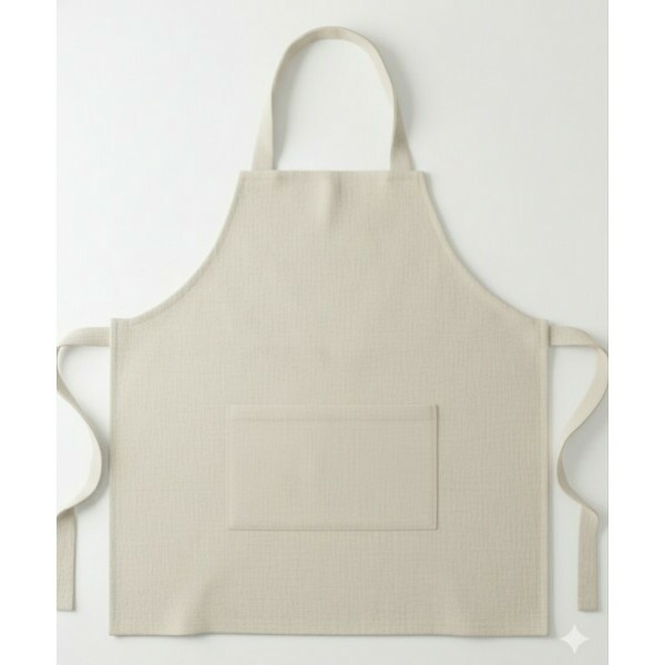 AVENTAL LINHO - 75% ALGODÃO, 17% VISCOSE, 8% LINHO