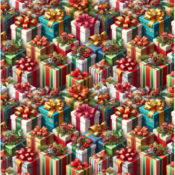 COLEÇÃO NATAL - TRIC. DIGITAL - CAIXA DE PRESENTES - C