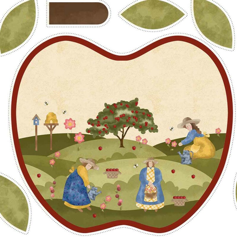 TRICOLINE CHEILA MACIEL - MACIEIRAS - PAINEL SOUSPLAT MAÇA - 100% ALGODÃO 96755/001 TRICOLINE CHEILA MACIEL - MACIEIRAS - PAINEL SOUSPLAT MAÇA - 100% ALGODÃO 96755/001