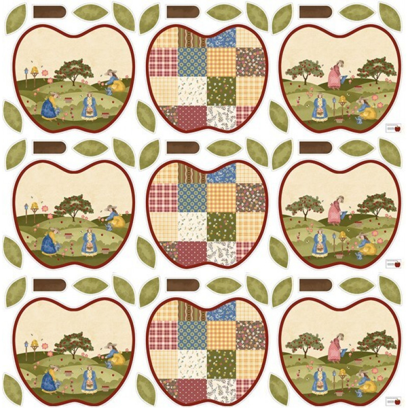 TRICOLINE CHEILA MACIEL - MACIEIRAS - PAINEL SOUSPLAT MAÇA - 100% ALGODÃO 96755/001