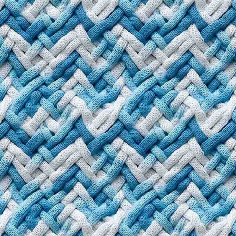 COLEÇÃO CLUBE MAIS CRIATIVO - TRIC. EST. DIGITAL - TRICOT CHECRON AZUL CLARO - ( 82867 VAR,01 ) - C