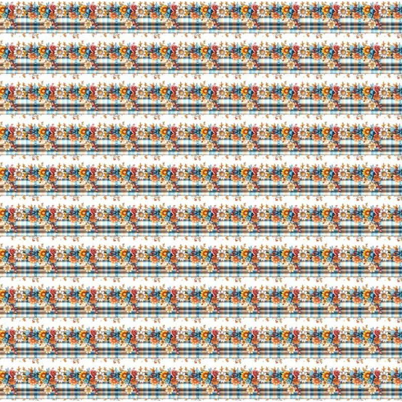 TRICOL. CLUBE MAIS CRIATIVO - COLEÇÃO FLORISTA - BARRADO - 100% ALGODÃO  96845/001