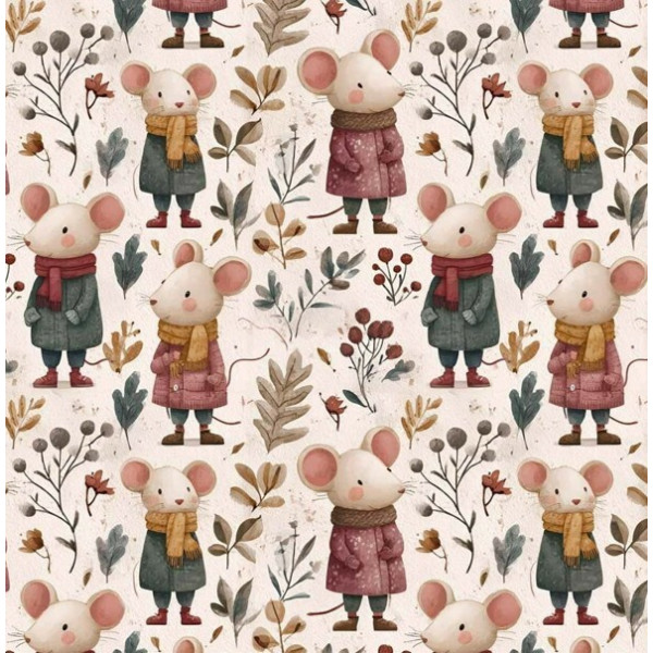 JA26 - TRICOL. CLUBE MAIS CRIATIVO - COLEÇÃO RATINHOS BOHO - RATO MENOR - 100% ALGODÃO - 05748-001