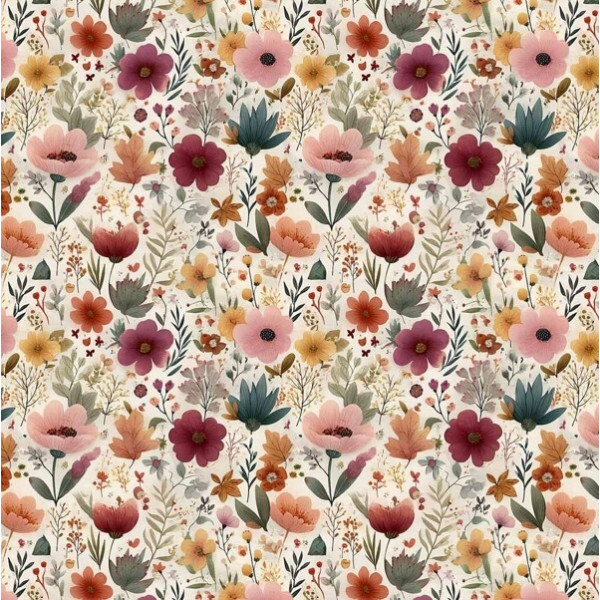 JA26 - TRICOL. CLUBE MAIS CRIATIVO - COLEÇÃO RATINHOS BOHO - FLOR MIUDA - 100% ALGODÃO - 05750-001