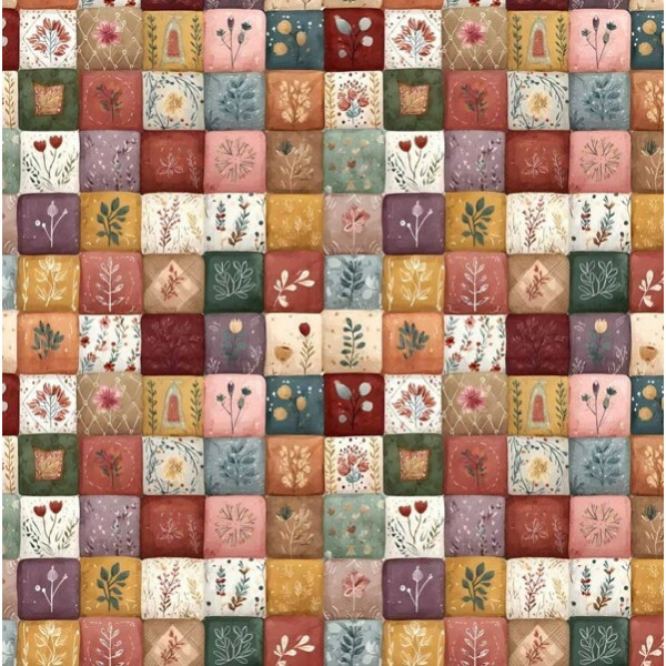 JA26 - TRICOL. CLUBE MAIS CRIATIVO - COLEÇÃO RATINHOS BOHO - PATCHWORK - 100% ALGODÃO - 05751-001