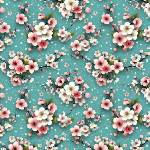 JA26 - TRICOL. CLUBE MAIS CRIATIVO - COLEÇÃO CUTE KOKESHI - FLOR DE CEREJEIRA - 100% ALGODÃO - 05757/001