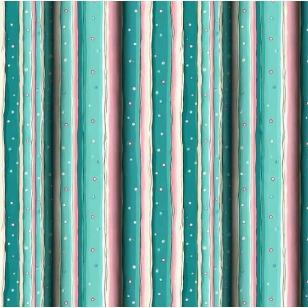 JA26 - TRICOL. CLUBE MAIS CRIATIVO - COLEÇÃO CUTE KOKESHI - LISTRADO - 100% ALGODÃO - 05759/001