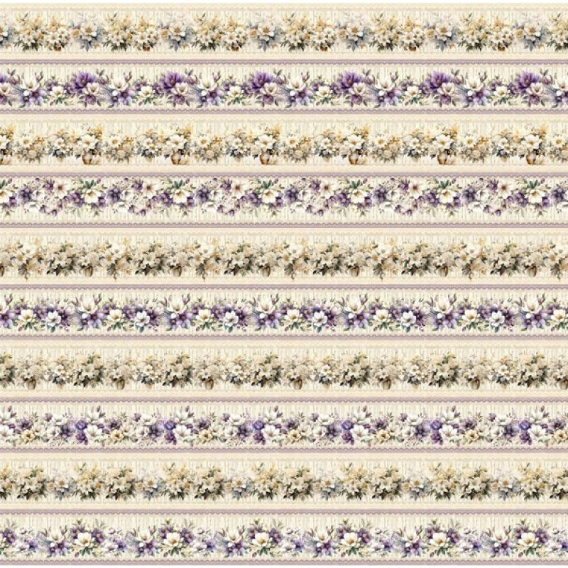 JA26 - TRICOL. CLUBE MAIS CRIATIVO - COLEÇÃO BARRADO - SOFT FLOWERS - 100% ALGODÃO - A0012-001