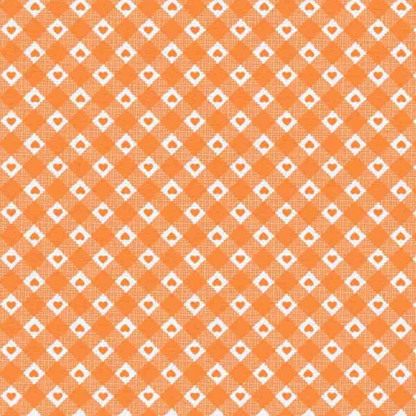 TRICOL. LINHA CRIATIVA CORAÇÃO COUNTRY LARANJA - 100% ALGODÃO