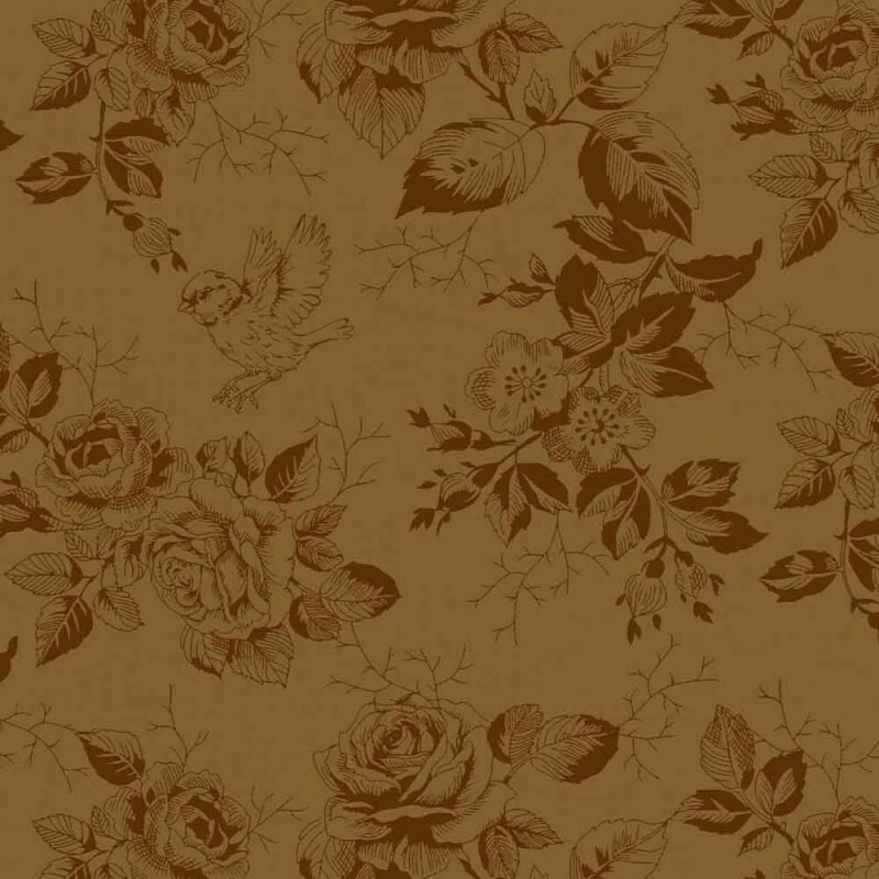 TRICOLINE LINHA CRIATIVA - FLEUR OCRE - 100% ALGODÃO