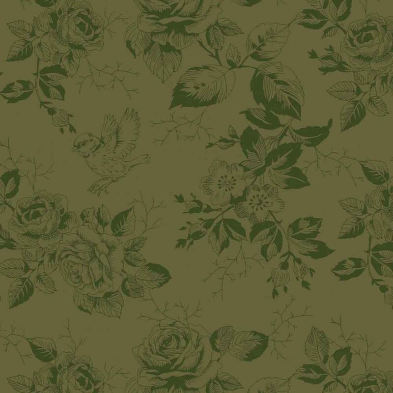 TRICOLINE LINHA CRIATIVA - FLEUR VERDE - 100% ALGODÃO
