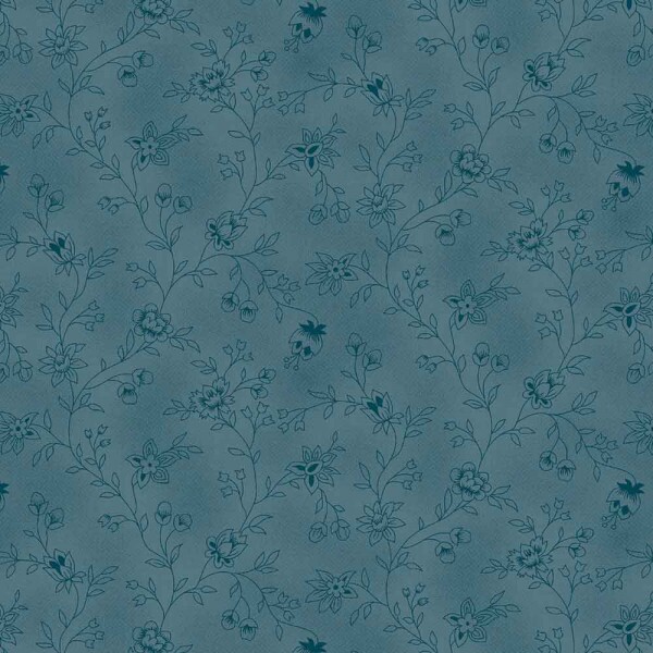 TRICOLINE LINHA CRIATIVA - HERBE AZUL - 100% ALGODÃO