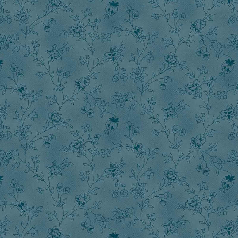 TRICOLINE LINHA CRIATIVA - HERBE AZUL - 100% ALGODÃO