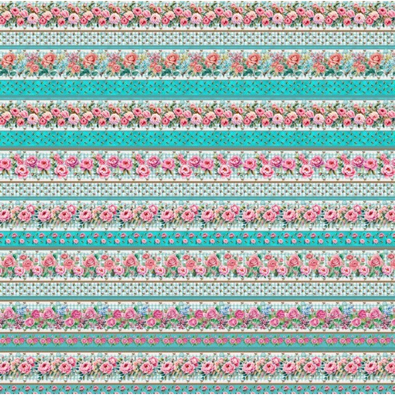 COLEÇÃO  FLOWER LOVE POR CRIS POLETTO - BARRADO TIFFANY - ( 84573 - VAR,01 ) - C