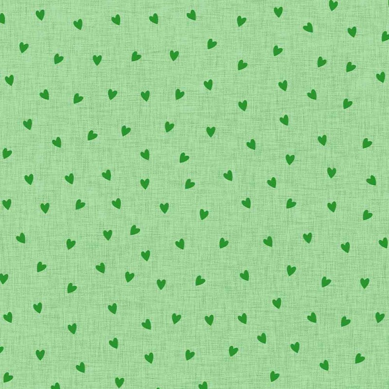 COLEÇÃO CRIATIVA - TRIC. EST. CORAÇÃO C/ TEXTURA - VERDE