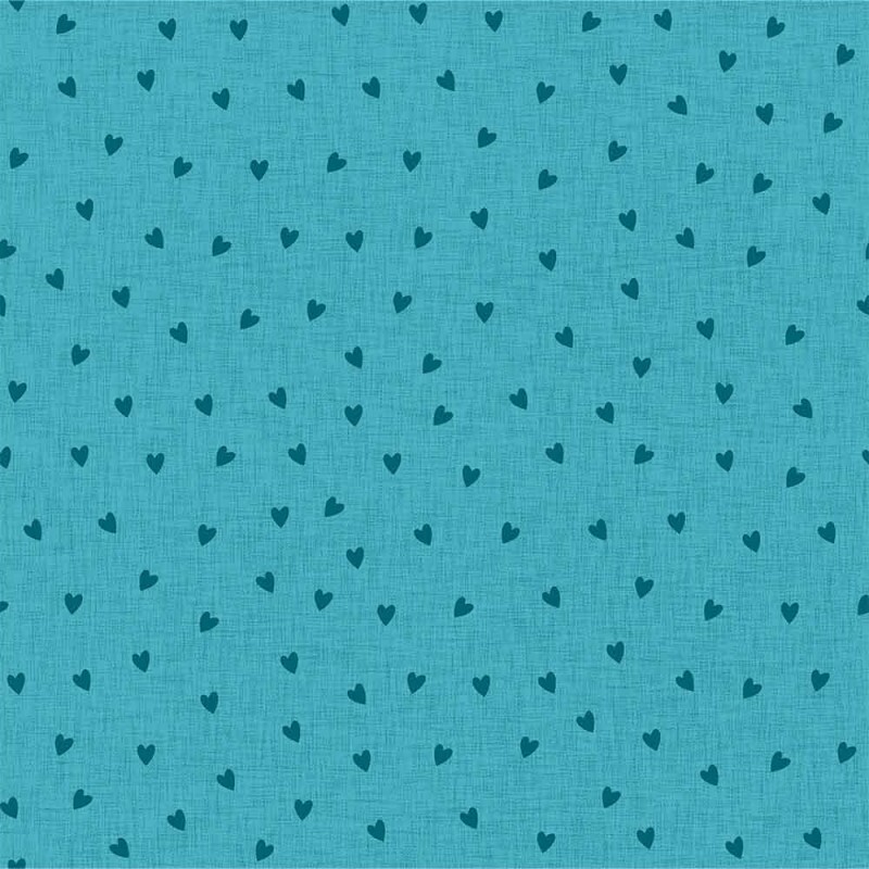 COLEÇÃO CRIATIVA - TRIC. EST. CORAÇÃO C/ TEXTURA - AZUL ACQUA