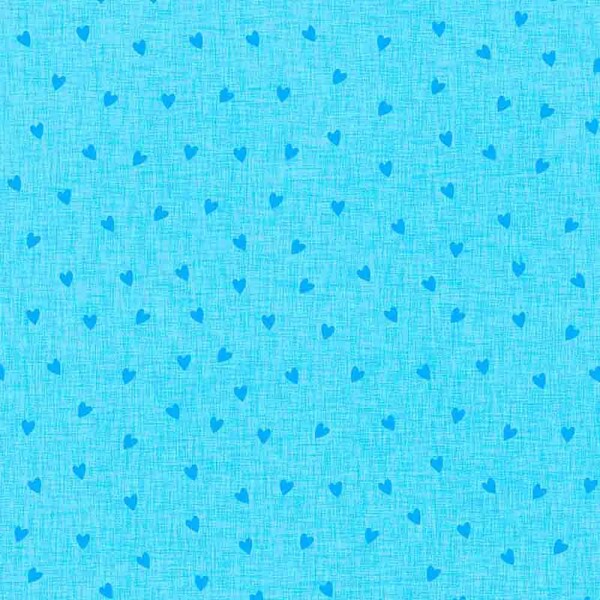 COLEÇÃO CRIATIVA - TRIC. EST. CORAÇÃO C/ TEXTURA - AZUL CLARO