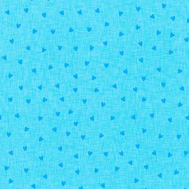 COLEÇÃO CRIATIVA - TRIC. EST. CORAÇÃO C/ TEXTURA - AZUL CLARO