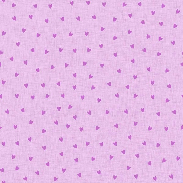 COLEÇÃO CRIATIVA - TRIC. EST. CORAÇÃO C/ TEXTURA - LILAS