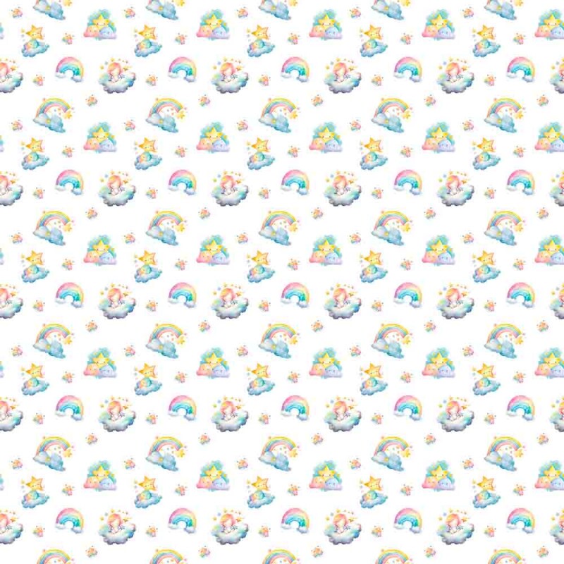 COLEÇÃO FLANELA EST. DIGITAL -  ARCOS IRIS - ( 90751 VAR,01 ) - C