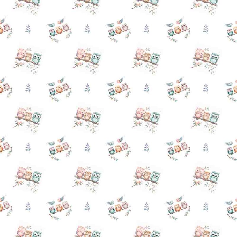 COLEÇÃO FLANELA EST. DIGITAL -  CORUJAS - ( 90756 VAR,01 ) - C