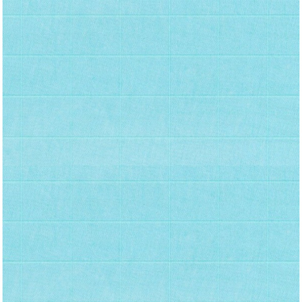 FRALDA QUADRICULADO GRANDE 9 X 9 - CARE LISA - AZUL BEBE- ( 3542 - FLOW SUAVE ) - JH4 - C 0,50m X 0,75m