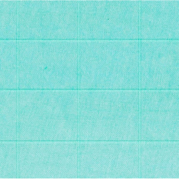 FRALDA QUADRICULADO GRANDE 9 X 9 - CARE LISA - VERDE AGUA - ( 5070 - FLOW SUAVE ) - JH4 - C 0,50m X 0,75m