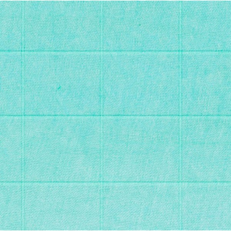 FRALDA QUADRICULADO GRANDE 9 X 9 - CARE LISA - VERDE AGUA - ( 5070 - FLOW SUAVE ) - JH4 - C