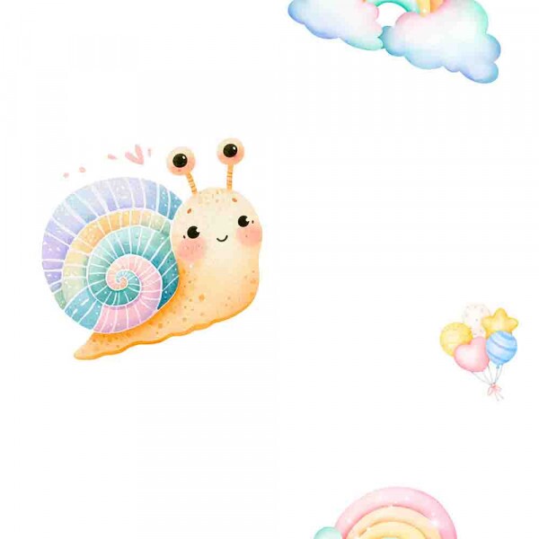 COLEÇÃO TWO BABY - TRIC.EST. DIGITAL - CARACOL E ARCO IRIS - 95769-001